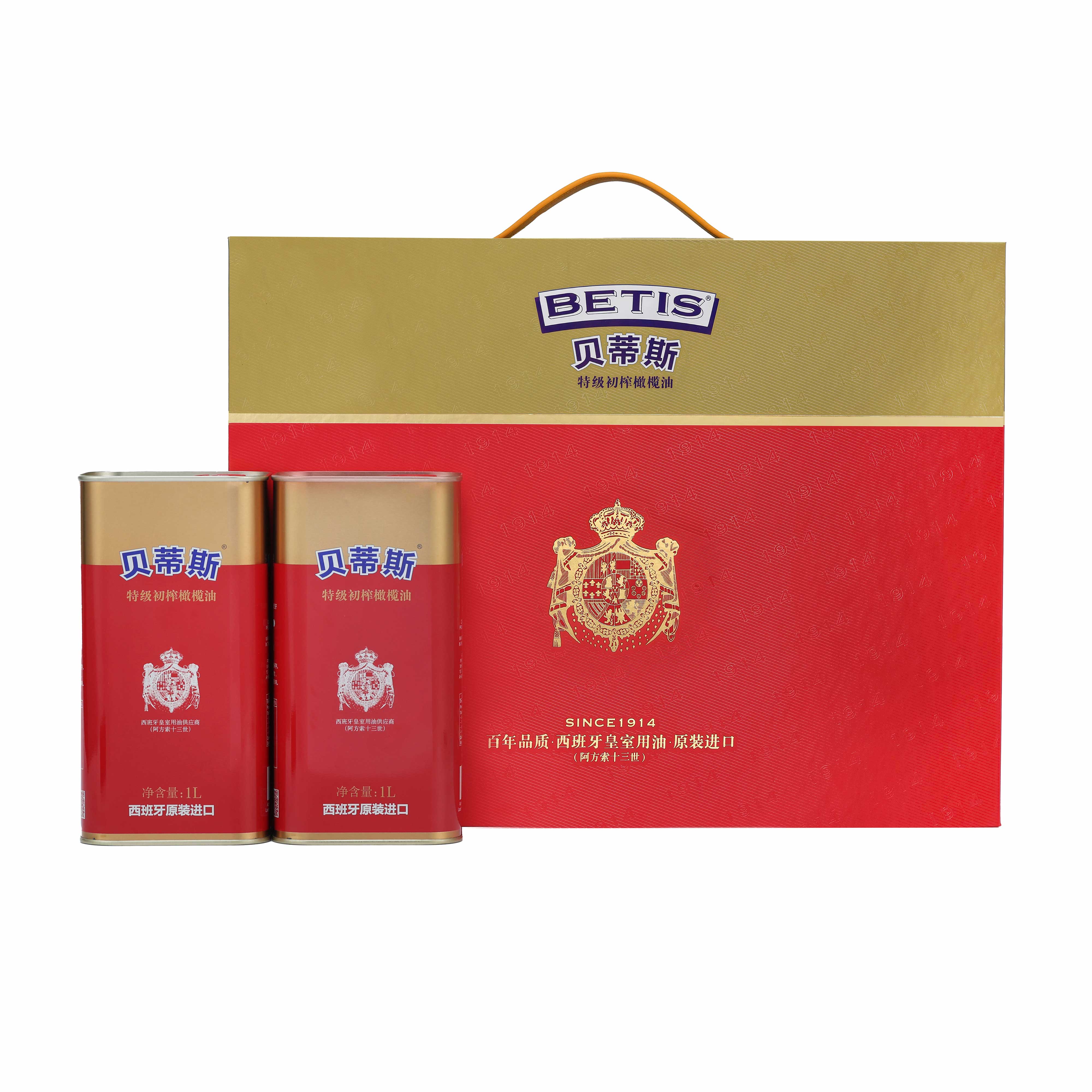 特级初榨橄榄油 1L*2礼盒装