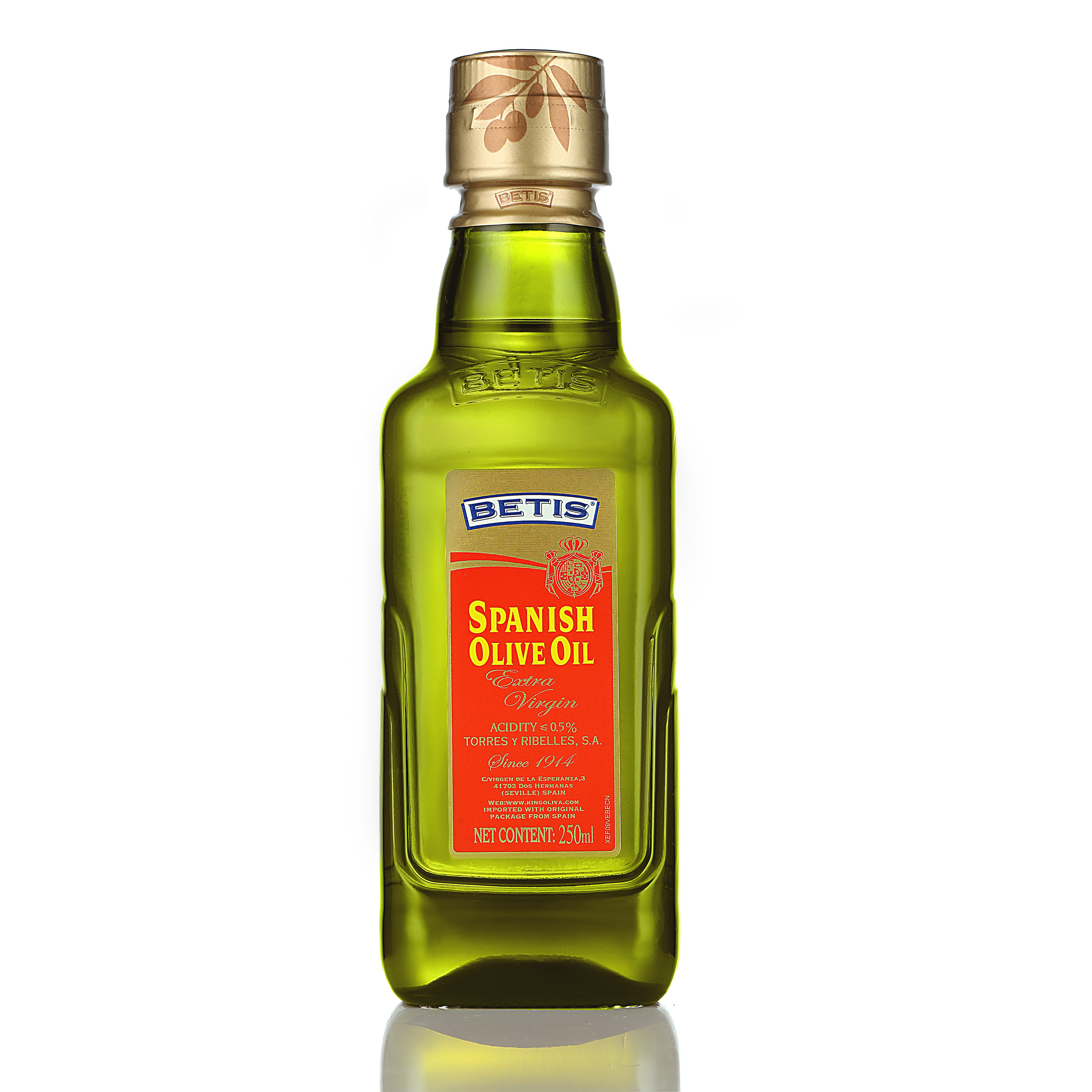 贝蒂斯特级初榨橄榄油瓶装250ML